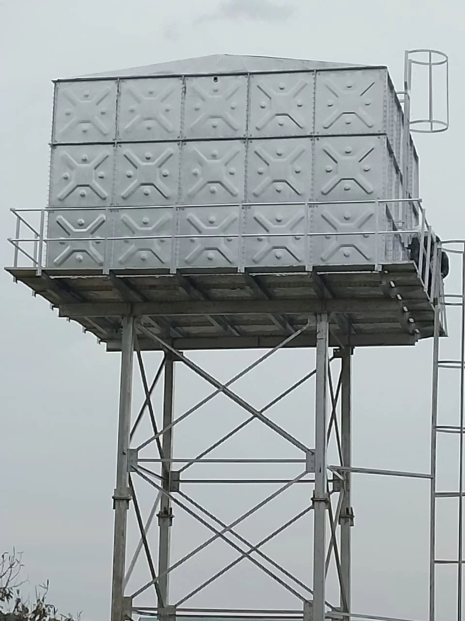 Elevated Steel Water Tank Installation In Kenya